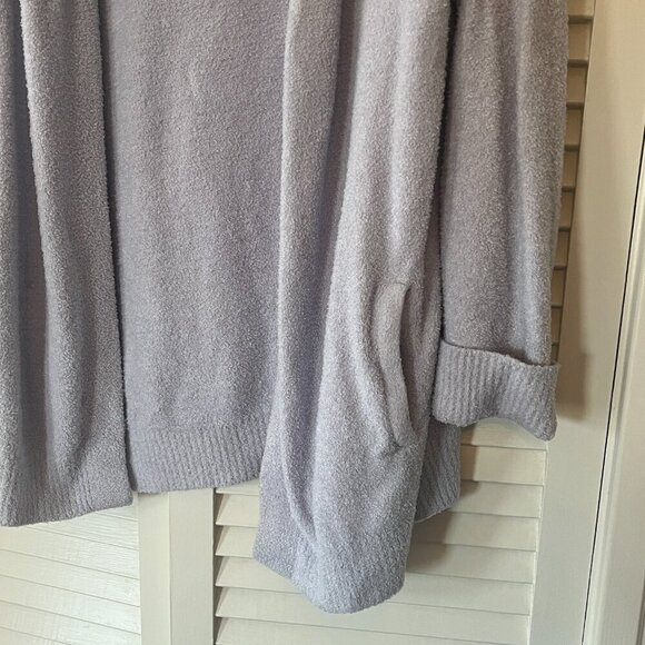 Barefoot Dreams open cardigan sweater XL CozyChic Lite purple lavender soft - Picture 2 of 7